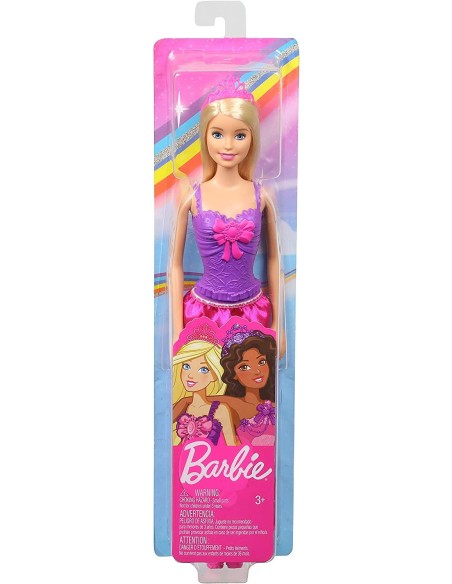 Barbie Princess Doll with blonde hair and purple dress TOYDMM06/GGJ94 Mattel | Futurartshop.com
