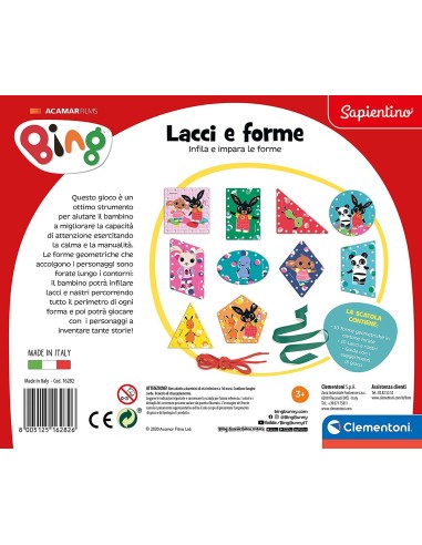 Sapientino Bing gioco Lacci e Forme CLE16282 Clementoni | Futurartshop.com