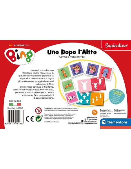 Sapientino Bing Game One After the other CLE16283 Clementoni | Futurartshop.com