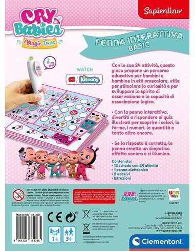 Sapientino Cry Babies - interactive Pen basic CLE16276 Clementoni | Futurartshop.com