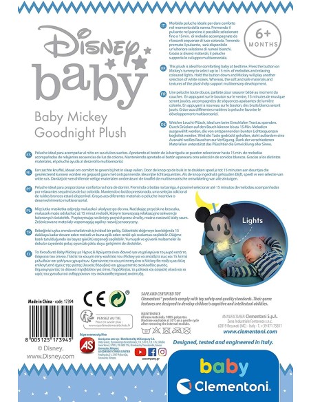 Disney Baby Topolino buonanotte CLE17394 Clementoni | Futurartshop.com