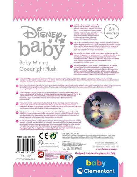 Disney Baby Minnie Buonanotte CLE17395 Clementoni | Futurartshop.com
