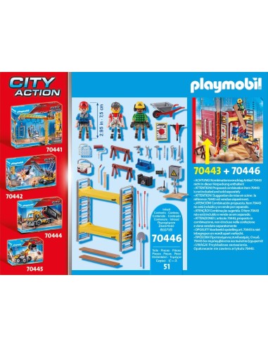 PlayMobil City Action 70446 - Operai Edili al lavoro PLA70446 Playmobil | Futurartshop.com