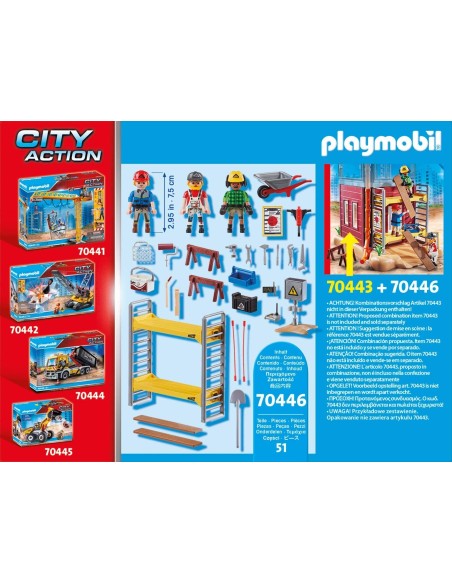 PlayMobil City Action 70446 - Construction Workers at work PLA70446 Playmobil | Futurartshop.com