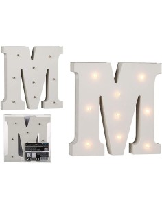 The letter M in wood with LED OTB57/6086 Out of The Blue | Futurartshop.com 2