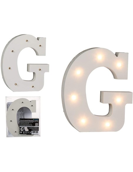 Lettera G in legno con LED OTB57/6080 Out of The Blue | Futurartshop.com