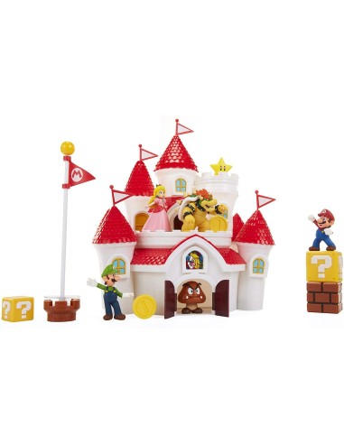 Super Mario - Deluxe Playset Castle of the mushroom Kingdom JAK70843 Jakks Pacific | Futurartshop.com
