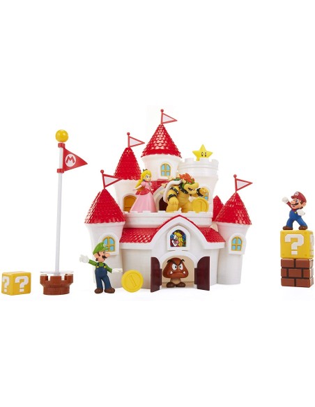 Super Mario - Deluxe Playset Castello del Regno dei funghi JAK70843 Jakks Pacific | Futurartshop.com