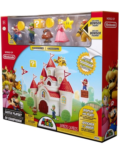 Super Mario - Deluxe Playset Castello del Regno dei funghi JAK70843 Jakks Pacific | Futurartshop.com