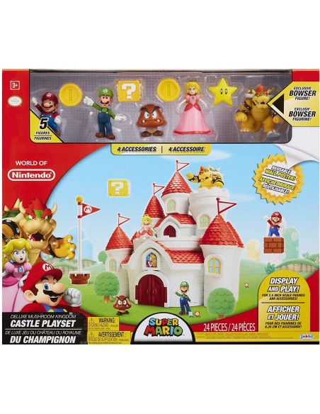 Super Mario - Deluxe Playset Castle of the mushroom Kingdom JAK70843 Jakks Pacific | Futurartshop.com
