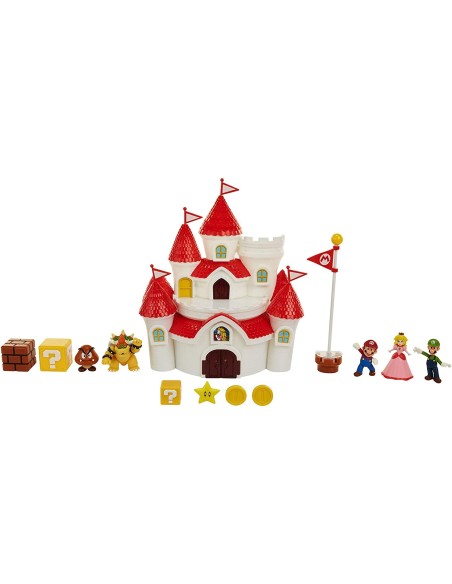 Super Mario - Deluxe Playset Castello del Regno dei funghi JAK70843 Jakks Pacific | Futurartshop.com