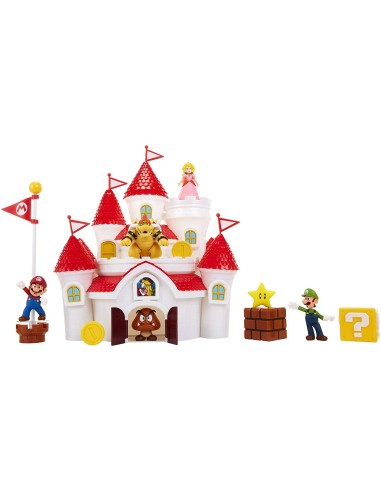 Super Mario - Deluxe Playset Castle of the mushroom Kingdom JAK70843 Jakks Pacific | Futurartshop.com