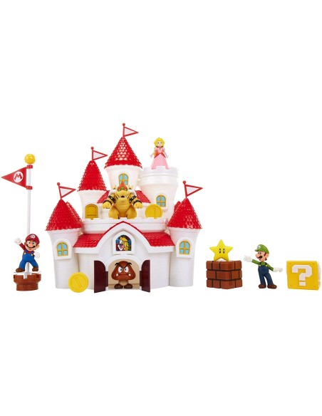 Super Mario - Deluxe Playset Castle of the mushroom Kingdom JAK70843 Jakks Pacific | Futurartshop.com