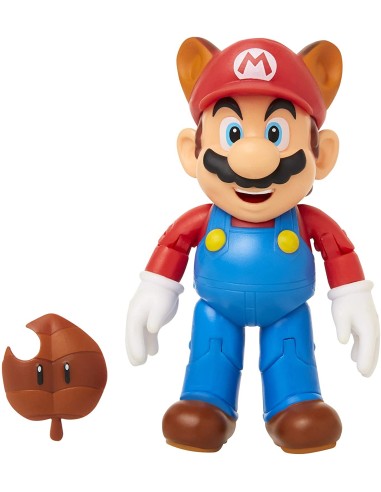 Super Mario - Character Raccoon Mario with Super Leaf JAK40560 Jakks Pacific | Futurartshop.com