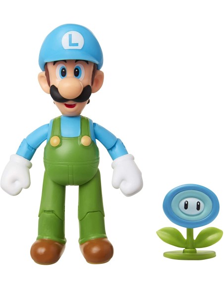 Super Mario - Personaggio Ice Luigi con Ice flower JAK40310 Jakks Pacific | Futurartshop.com