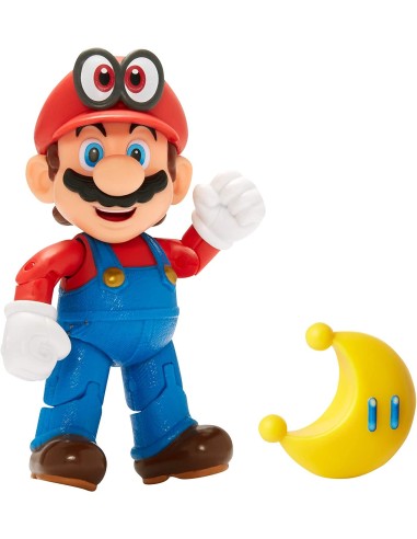 Super Mario - Personaggio Mario and Cappy con Yellow Power moon JAK40134 Jakks Pacific | Futurartshop.com
