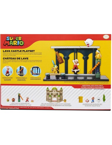 Super Mario - PlaySet Castle of Lava JAK40017 Jakks Pacific | Futurartshop.com