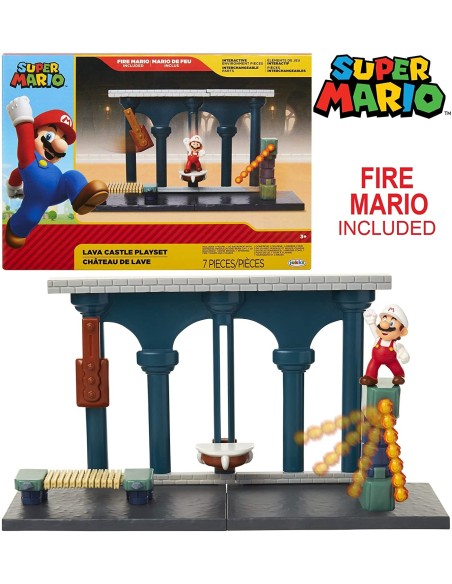Super Mario - PlaySet Castello di Lava JAK40017 Jakks Pacific | Futurartshop.com