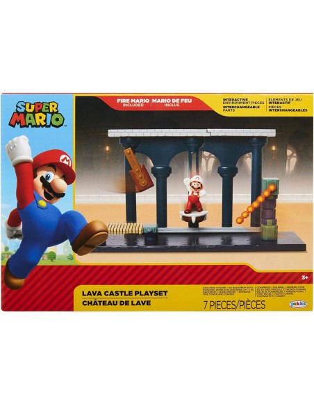Super Mario - PlaySet Castello di Lava JAK40017 Jakks Pacific | Futurartshop.com