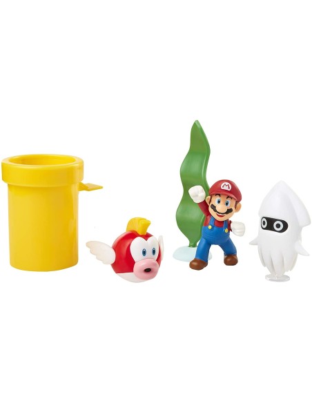 Super Mario - Set Diorama set Subacqueo JAK40016 Jakks Pacific | Futurartshop.com