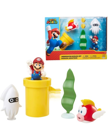 Super Mario - Set Diorama set Subacqueo JAK40016 Jakks Pacific | Futurartshop.com