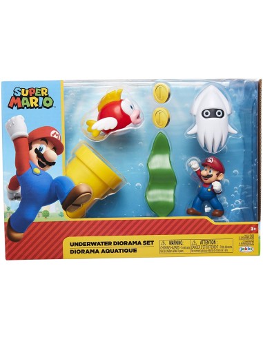 Super Mario - Set Diorama set Underwater JAK40016 Jakks Pacific | Futurartshop.com