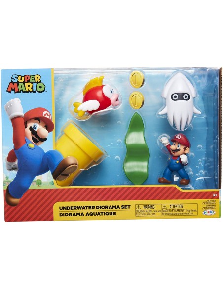 Super Mario - Set Diorama set Underwater JAK40016 Jakks Pacific | Futurartshop.com