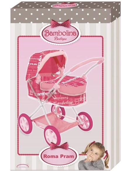 Doll Royal Pram Rome with hood ROC21580781 Rocco Giocattoli | Futurartshop.com