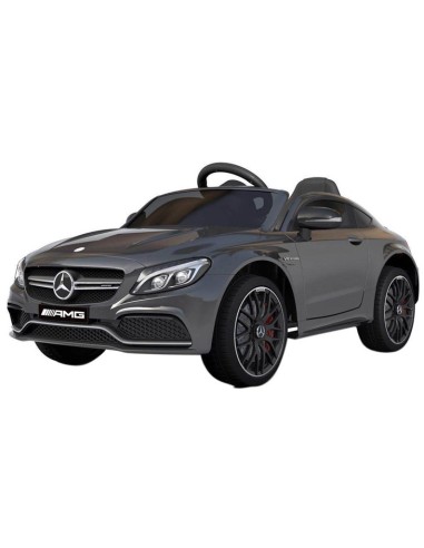 Auto elettrica per bambini Mercedes-benz AMG C63 S coupé nero opaco 12V LAMLT896NEROOPACO Linea Paggio | Futurartshop.com