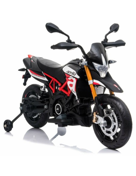 Moto elettrica per bambini Aprilia dorsoduro 900 nera 12V LAM900 EVANERA Linea Paggio | Futurartshop.com