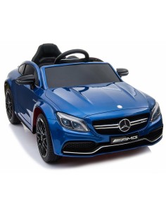 Electric car for kids Mercedes-Benz AMG C63 S coupe blue metallic 12V LAMLT896BLUMETAL Linea Paggio | Futurartshop.com