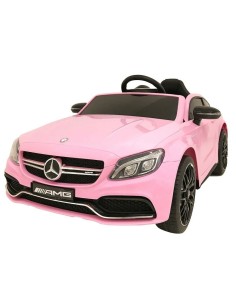 Electric car for kids Mercedes-Benz AMG C63 S coupe pink 12V LAMLT896ROSA Linea Paggio | Futurartshop.com
