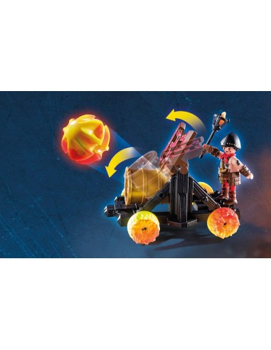 Playmobil Novelmore 70394 - Cannone spara lava di burnham con ruote infuocate PLA70394 Playmobil | Futurartshop.com