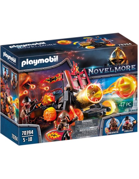 Playmobil Novelmore 70394 - Cannone spara lava di burnham con ruote infuocate PLA70394 Playmobil | Futurartshop.com