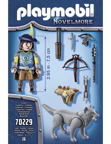 PlayMobil Novelmore 70229 - Balestriere Di Novelmore Con Lupo PLA70229 Playmobil | Futurartshop.com
