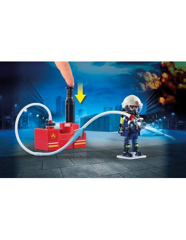 PlayMobil City 9468 - Squadra dei Vigili del Fuoco con Pompa d'Acqua PLA9468 Playmobil | Futurartshop.com