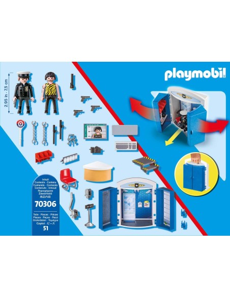 PlayMobil City Action 70306 - Police Station PLA70306 Playmobil | Futurartshop.com