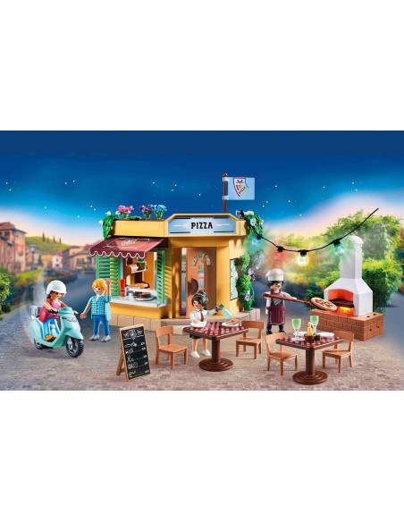 PlayMobil City Life 70336 - Pizzeria con Giardino PLA70336 Playmobil | Futurartshop.com