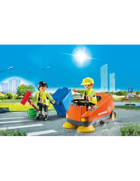 PlayMobil City Life 70203 - Road Cleaning PLA70203 Playmobil- Futurartshop.com