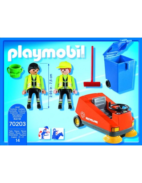 PlayMobil City Life 70203 - Road Cleaning PLA70203 Playmobil- Futurartshop.com