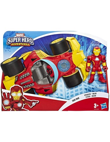 Super Hero Adventures Vehicle With Iron Man Speedster HASE6223EU41/E6257 Hasbro | Futurartshop.com
