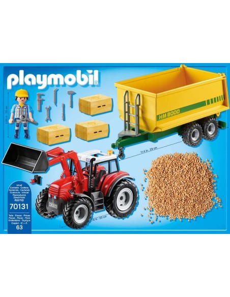 PlayMobil Country 70131- Trattore con Rimorchio per Mangime PLA70131 Playmobil | Futurartshop.com