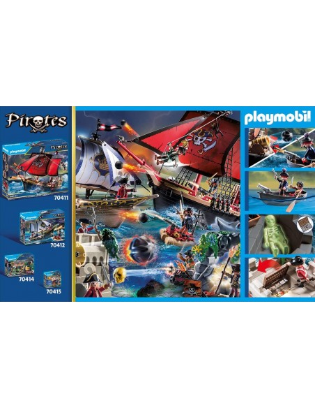 PlayMobil Pirates 70413 - l'avant-poste de la Royal Navy PLA70413 Playmobil- Futurartshop.com