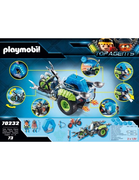 PlayMobil Top Agents 70232 - Motion By the Assault of the Rebels PLA70232 Playmobil | Futurartshop.com