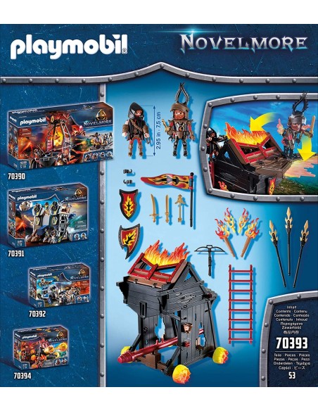 PlayMobil Novelmore 70393 - Tower Assault Ram Burnham PLA70393 Playmobil | Futurartshop.com