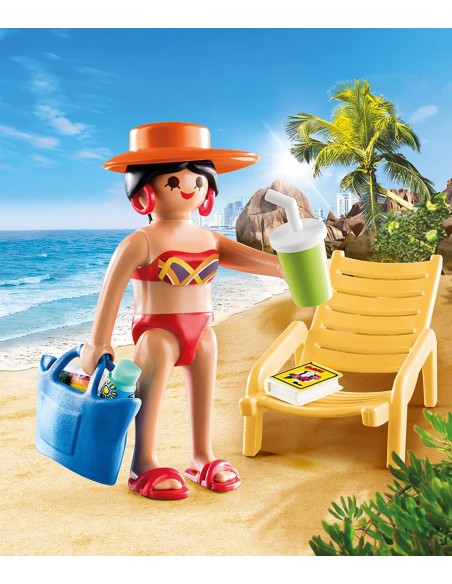 Playmobil 70300 - Donna in vacanza con sedia a sdraio PLA70300 Playmobil | Futurartshop.com
