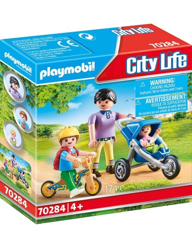 PlayMobil City Life 70284 - Mother with Children PLA70284 Playmobil | Futurartshop.com