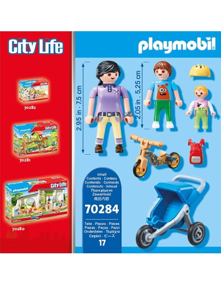 PlayMobil City Life 70284 - Mamma con Bambini PLA70284 Playmobil | Futurartshop.com