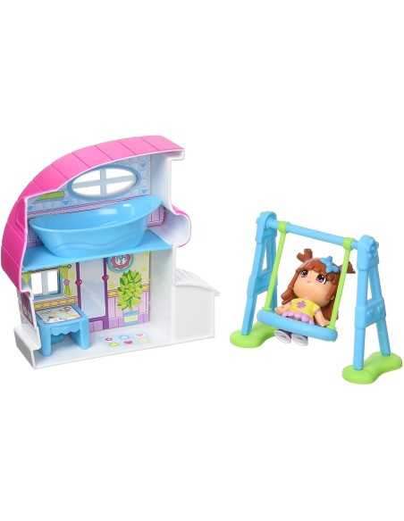 Piny Pon con Casetta bianca e rosa e altalena FAM700010144/21321 Famosa | Futurartshop.com