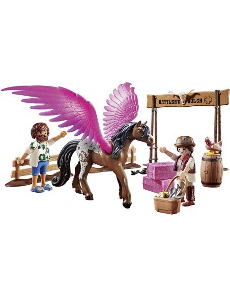 PlayMobil The Movie 70074 - Marla e Del con Cavallo Alato PLA70074 Playmobil | Futurartshop.com